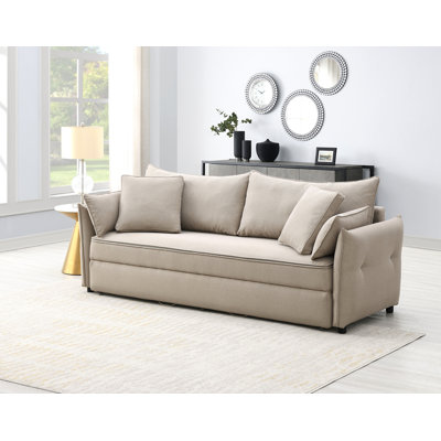 Irina Pull-Out Fabric Sleep With Storage