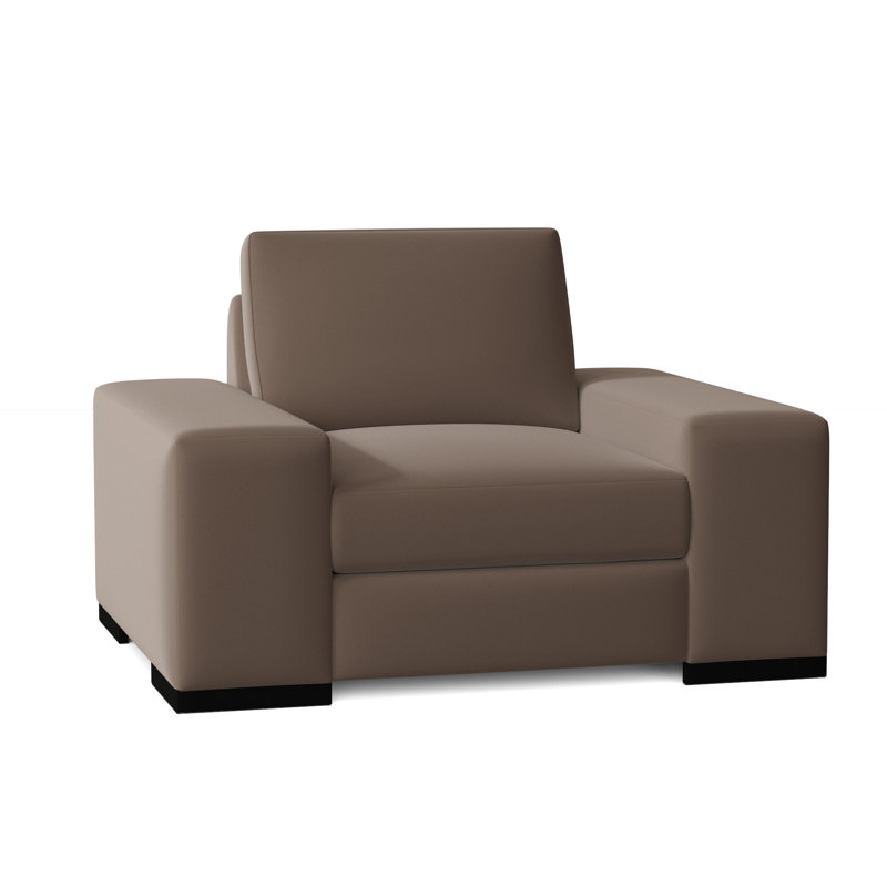 Fauteuil club Harrison, Dauphin, Noir, Plumes / duvet