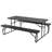 Carmille Rectangular Outdoor Picnic Table , 71 " W 71 " D