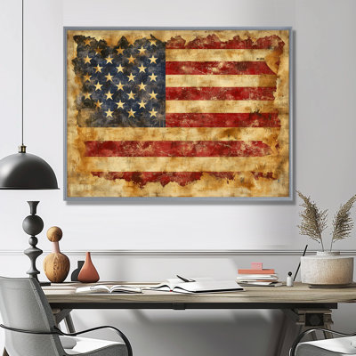 Le drapeau de la Constitution des États-Unis. III - Art mural patriotiste américain