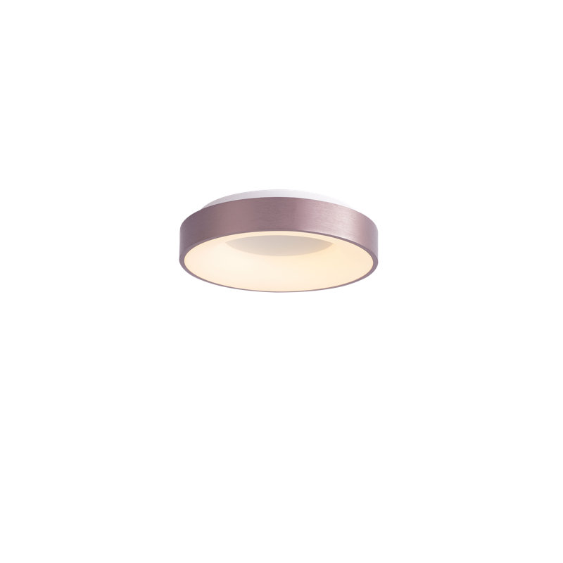 LED Flush Mount, Brushed Coffee, 9cm H x 60cm W x 60cm D