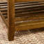 Carré en lin bleu marine, fabriqué en bois de hêtre, repose-pieds confortable pour la structure et la construction fixes en bois du salon-429261126