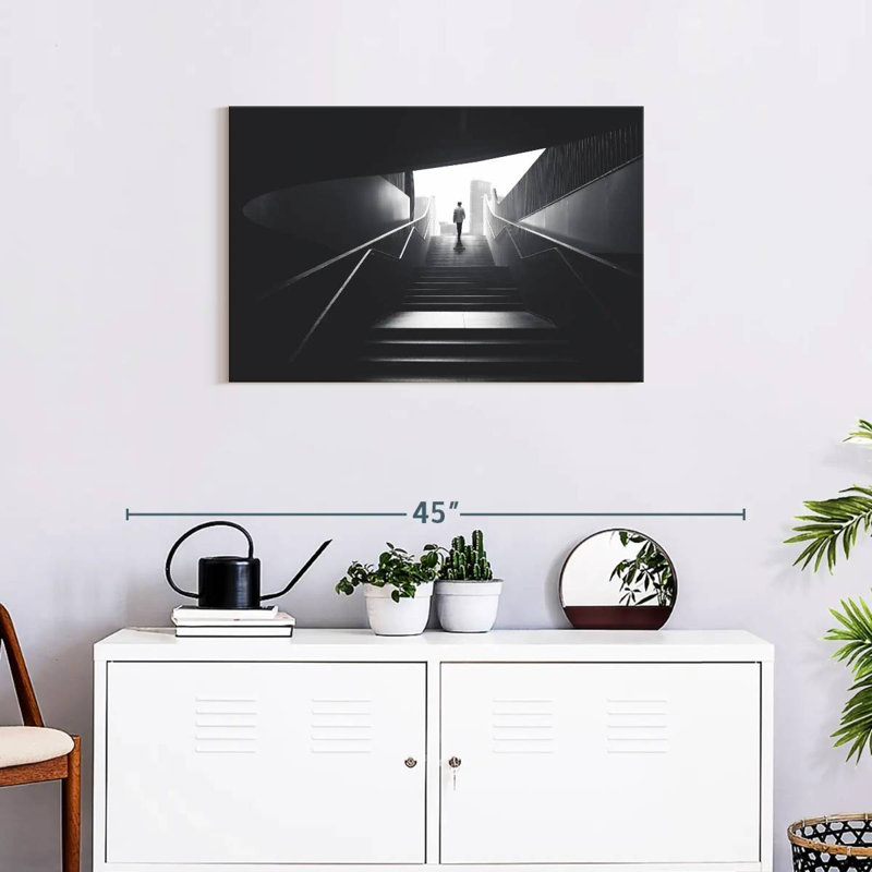 Staircase Ascent, 20" H x 30" W