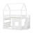 Full Size Wood House-Shaped Bed Frame With Large Under-Bed Space-86982148