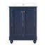 Meuble-lavabo moderne de 24 po de conception simple et élégante avec rangement à fermeture en douceur, tablette réglable, meuble-lavabo avec lavabo en céramique-45255495