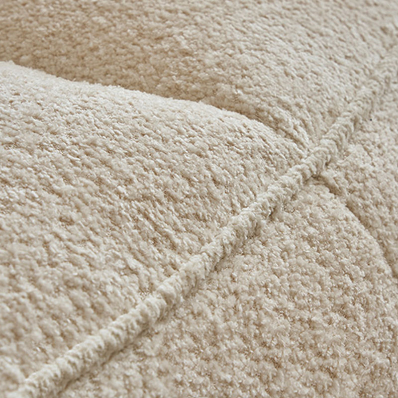 Canapé à billes paresseux et minimaliste, H 25,59 po x l 57,08 po x P 35,43 po, Polyester beige