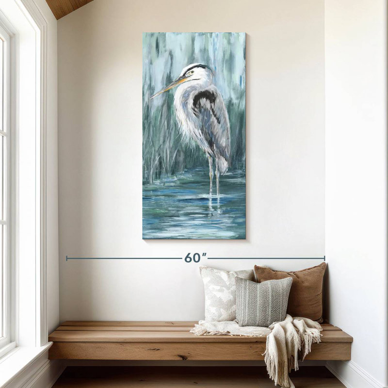 Brampt Standing Still Heron, 48" H x 24" W