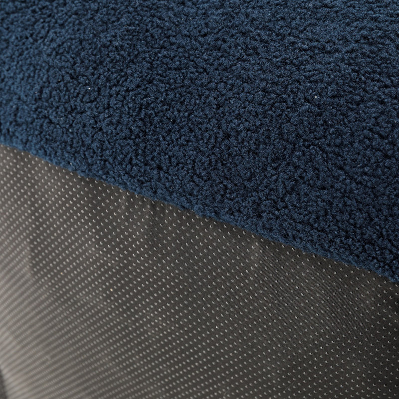 Fauteuil à billes en peluche 37 po Compression, Ourson bleu