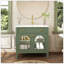 Lavabo de salle de bain 35,6 po Mid-Century avec verre à motif et bande lumineuse à capteur de mouvement, meuble-lavabo sur pied Farmhouse avec rangement, meuble-lavabo haut de gamme pour salle de bain, vert-1100970243