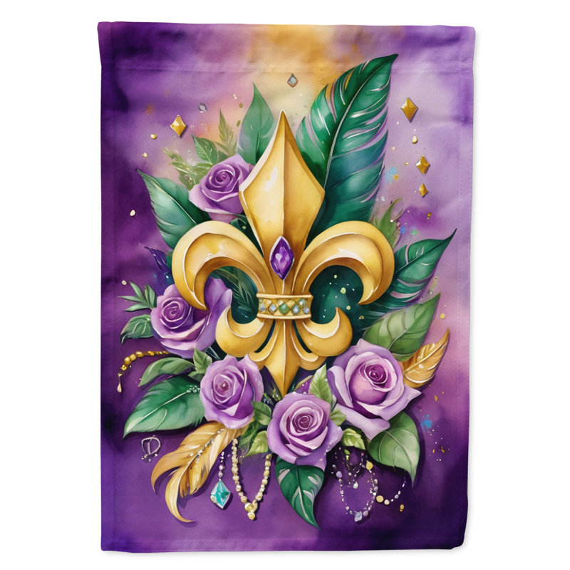 Drapeau de jardin double en polyester H 15,5 po x l 11,25 po