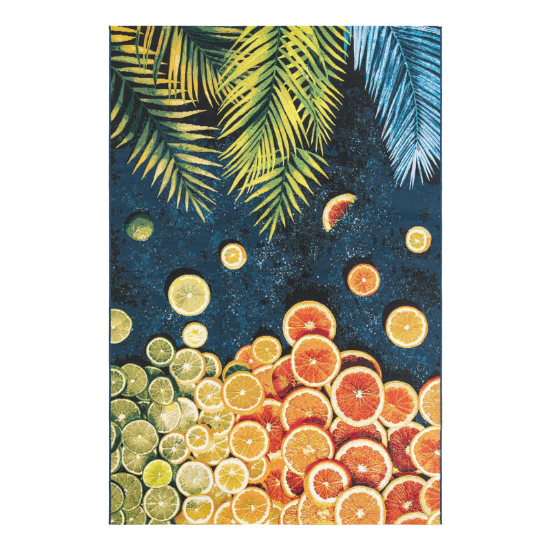 Tapis d'extérieur intérieur / extérieur Coastal, Rectangle 6 pi 1 po x 9 pi