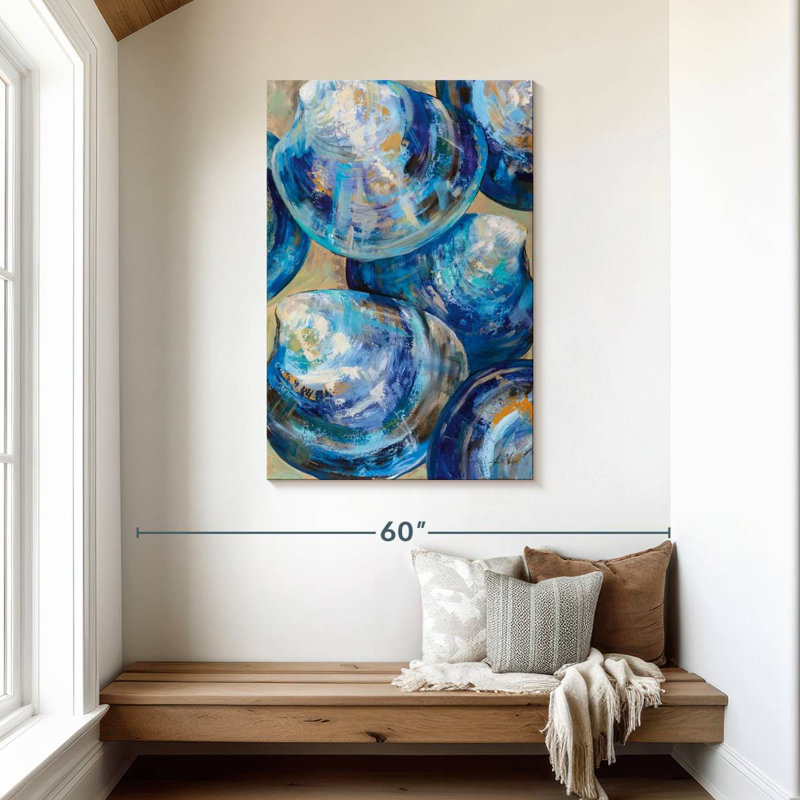 Aletra Beyond Blue Shells, 45" H x 30" W