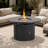 Areefa 49.21" W Round Aluminum Propane Fire Pit Table