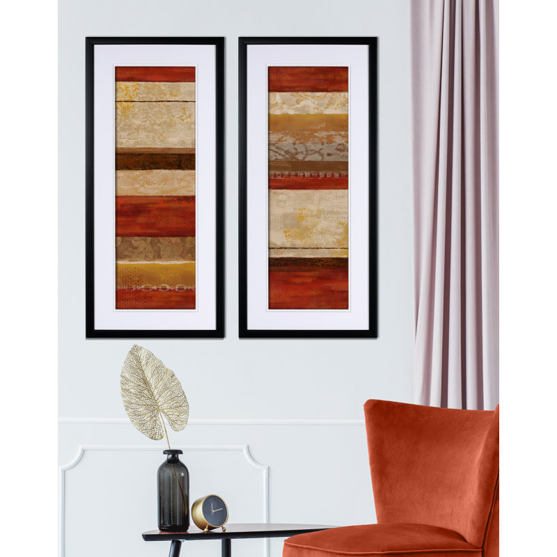 « épices blends », ensemble de 2 reproductions de peintures à l’acrylique encadrées
