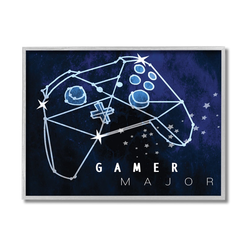 Gamer, H 11 po x l 14 po x P 1,5 po, Estampe numérique Farmhouse