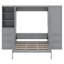 Queen Size Murphy Bed With Drawers And Shelves-107167773