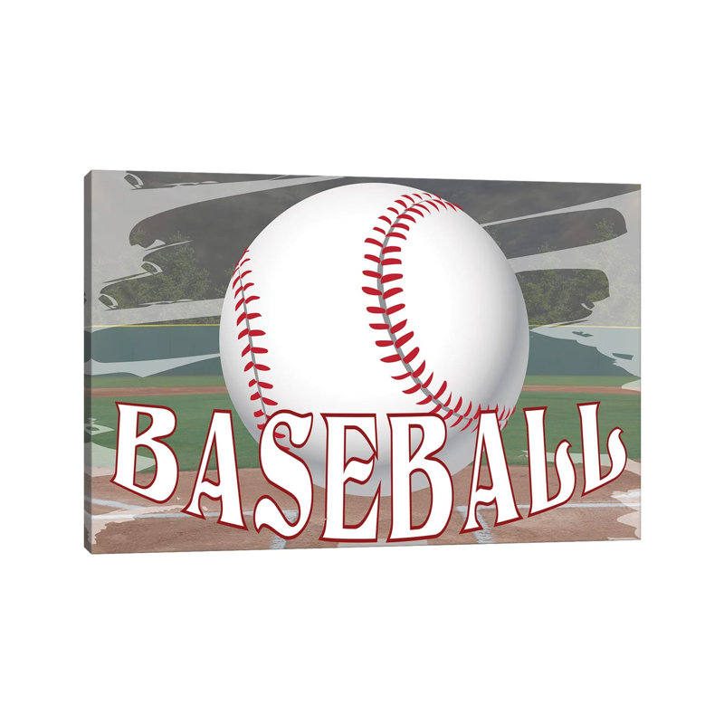 Baseball Field by Kimberly Allen - No Frame Gallery-Wrapped Canvas Giclée on Canvas, 66.04 cm H x 45.72 cm W