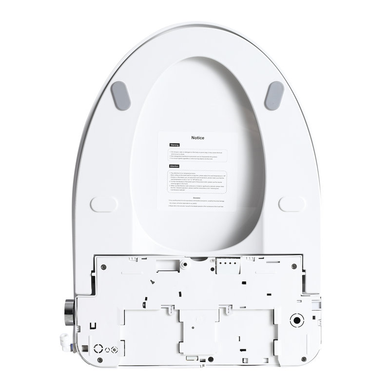 Bidet intelligent avec bouton latéral - température du siège réglable, réglage de l'eau, autonettoyage de la buse, options de lavage multiples, affichage numérique et contrôle de configuration de la nuit dans la salle de bain,