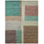 Axim Verdant & Ember Striped Hand-Knotted Wool Area Rug-1884713178