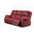 Red Synthetic Leather Motion Sofa