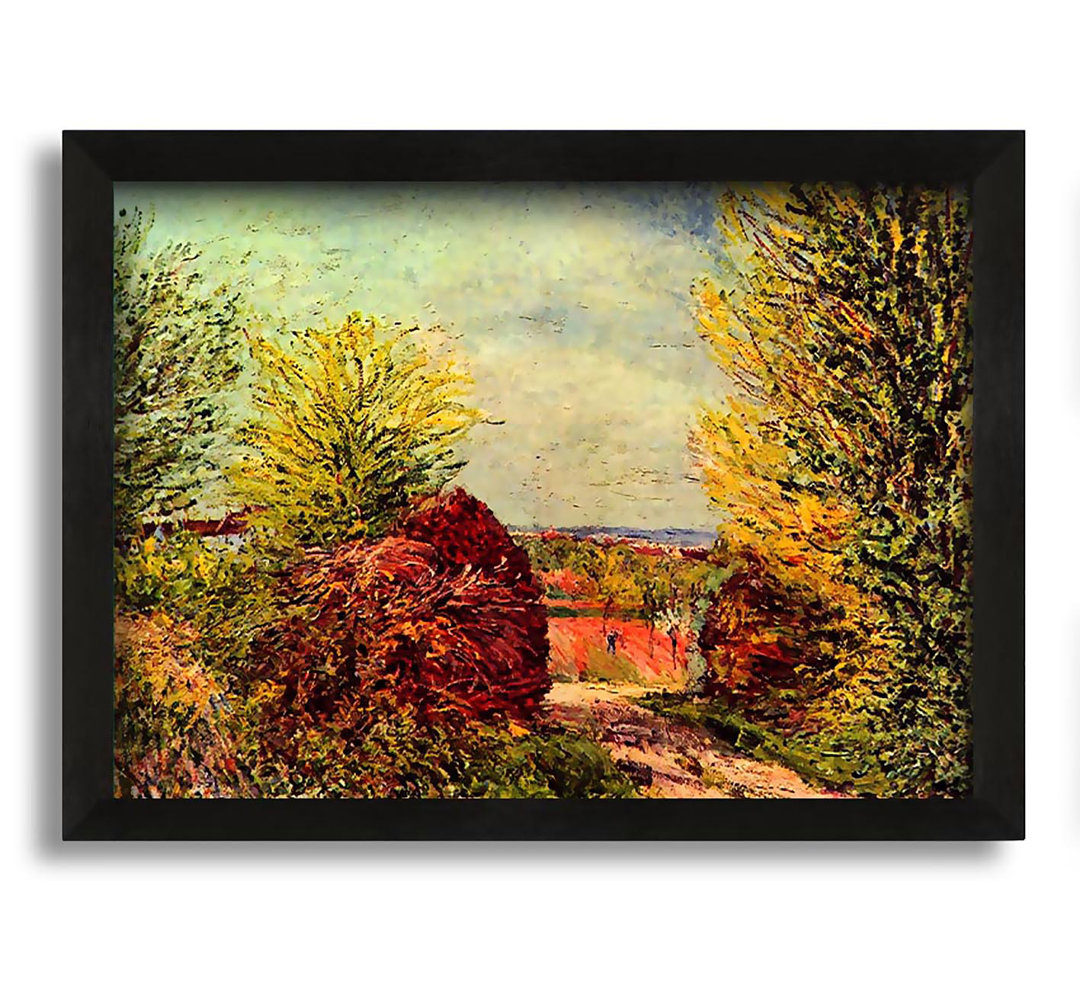 Gerahmtes Leinwandbild Path In Veneux Nadon In Spring von Alfred Sisley