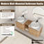 Ensemble de meuble-lavabo double 60 po avec plateau en pierre reconstituée Eaton-1903548702-1910506813