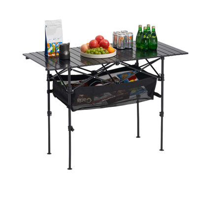 Table de camping pliante en aluminium