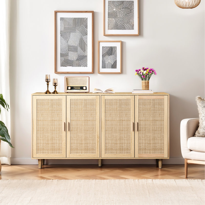 Boîte de rangement polyvalente de 60,61 po - Capacité de charge élevée, tablettes réglables, pour chambre à coucher, salon, bureau, armoire facile à nettoyer avec garniture, intérieur spacieux, construction, installation