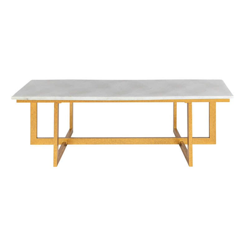 Chicago Frame Coffee Table, Light Gray, Royal Gold