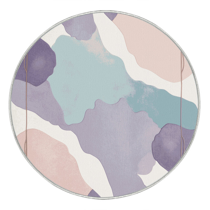 Silver Crest Rug, Round 7'