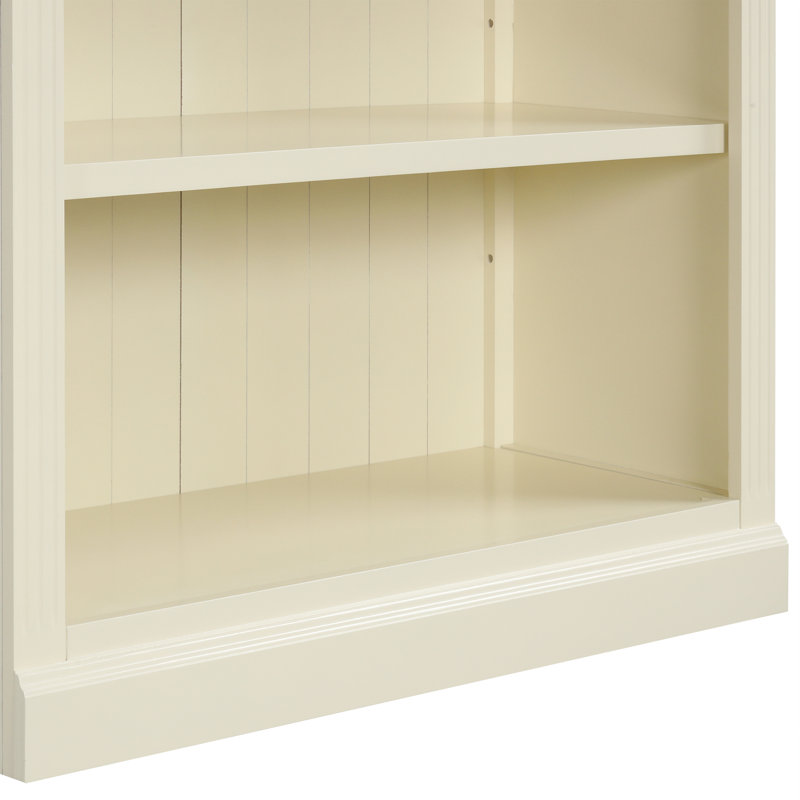 Bibliothèque de rangement de 83,4 po de hauteur avec tablettes à DEL et réglables, convient à l'esthétique de la maison, tablettes décoratives jaunes beiges, gestion des trous de câbles, et plus