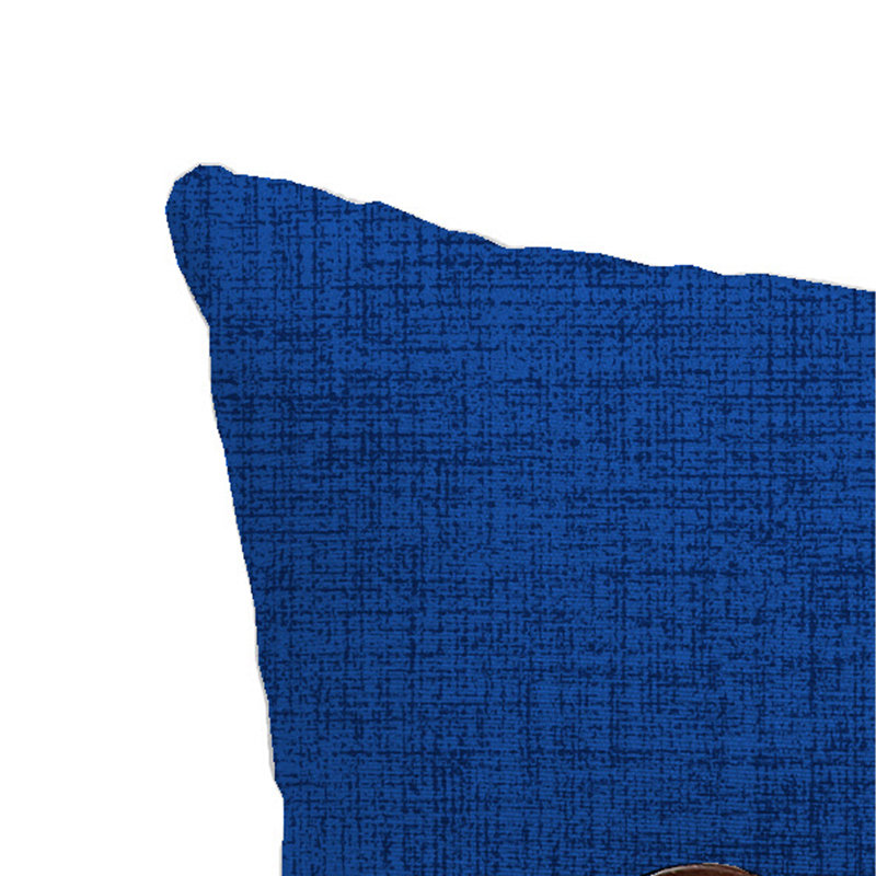 17" x 17" Sorvino Ash Solid Outdoor Throw Pillow with 3 Coconut Buttons (Set of 2), Blue