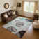 Premium Machine Washable Mehara AMF1686 Geometric Rug