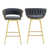 Black Seat/Gold Frame