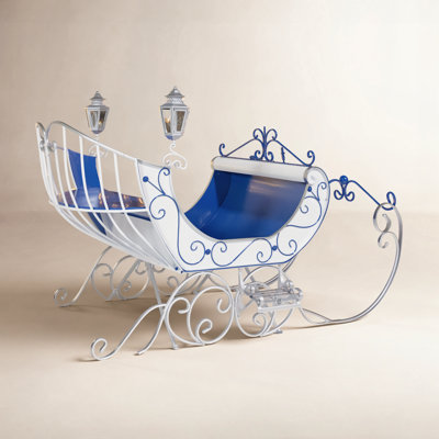 Large Victorian Christmas Sleigh Lawn Art