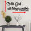 «With God All Things possible», art mural en métal, Matthew 19:26, signe de verset de la Bible, décor de maison chrétienne, écriture, cuisine-1390469000-1390469020