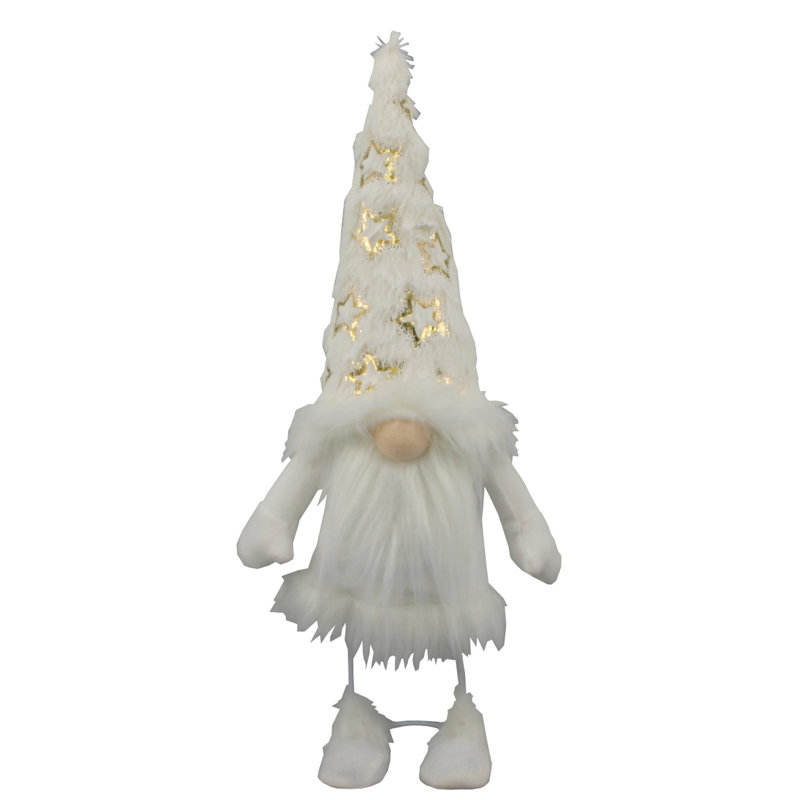Gnome de Noël debout sans lumière DEL