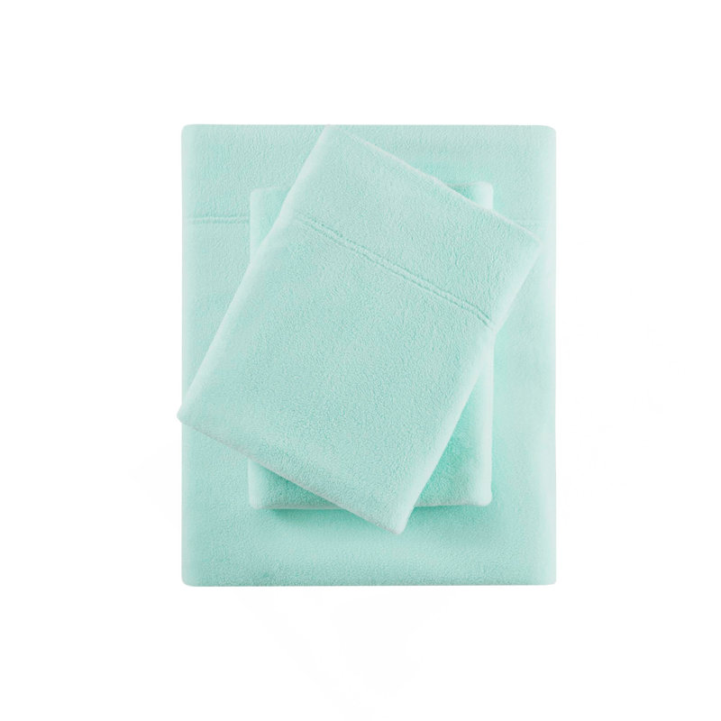 4 PCS Full Sheet Set Aqua, Aqua, Full Sheet Set with 2 Pillowcases