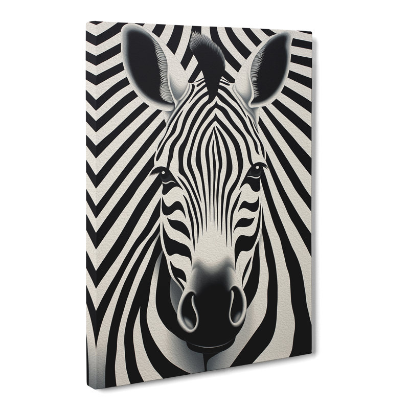 Badger Op - Wrapped Canvas, 50cm H x 35cm W x 3cm D