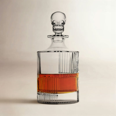 Skull Round Whiskey Decanter