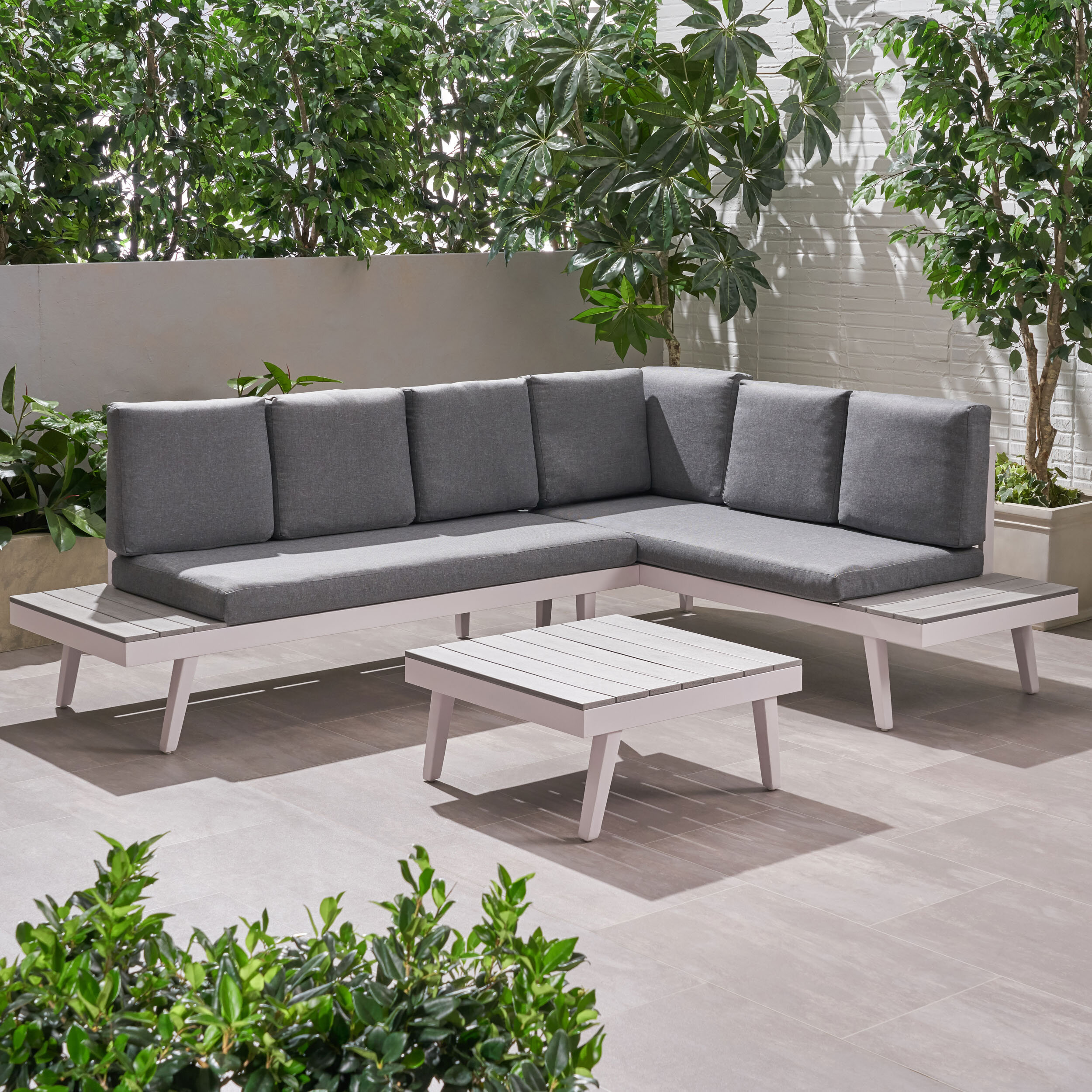 George Oliver 2 Sectional Seating Group with Cushions & Reviews | Wayfair