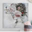 Couronne de fleurs rêveuses-reproduction sur toile tendue-50109915
