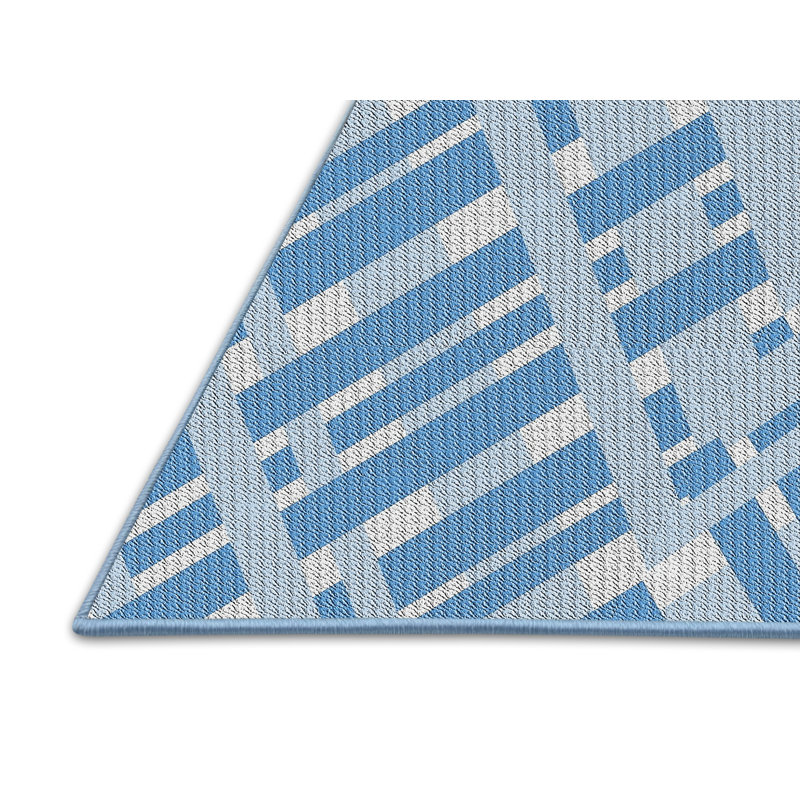 Geometric Indoor Rug, Rectangle 5' x 7'