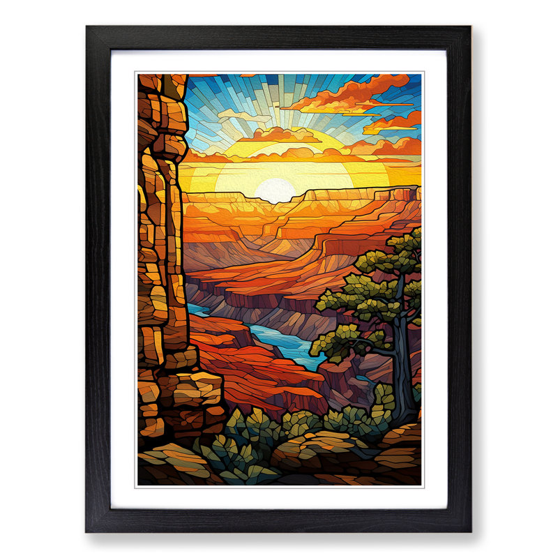 Grand Canyon Nouveau No.2 - Framed Print