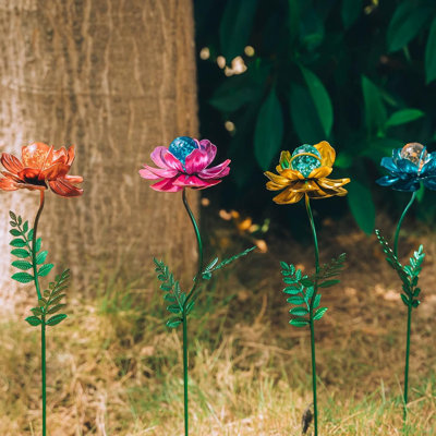 Piquet de jardin en métal pour plantes et fleurs