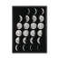 Silver Leaf Phases Of The Moon Print