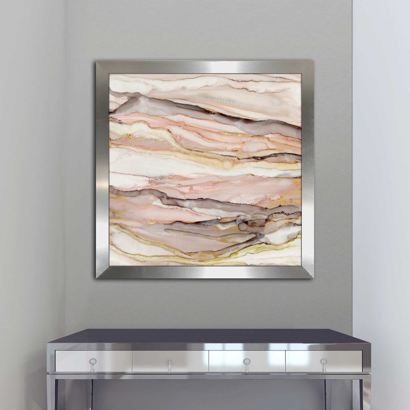 « gracieuse marble ii », reproduction de peinture à l’acrylique encadrée, H 27,5 po x l 27,5 po x P 0,75 po