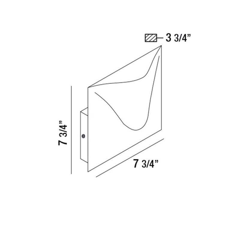 Haven LED Wall Light, Aluminum