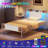 Bed Frame with Upholstered Headboard and Charging Station-36303856-36303870