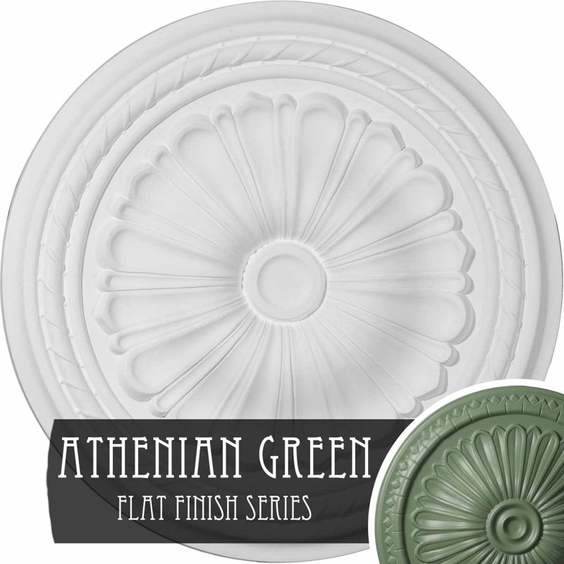 Alexa Ceiling Medallion, Athenian Green
